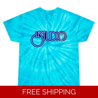 Le Studio W & B Logo Custom Tie-Dye T-Shirts Unisex Red Star Man